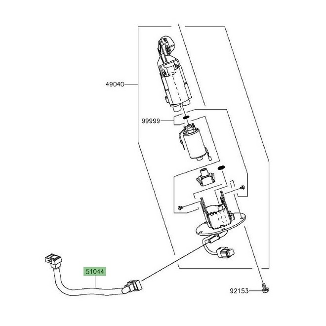 Durite d'essence Kawasaki Vulcan S (2017 et +) | Réf. 510440851