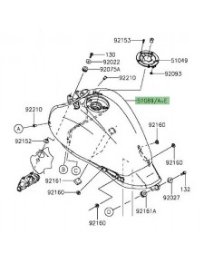 Réservoir d'essence Kawasaki Vulcan S (2015 et +)