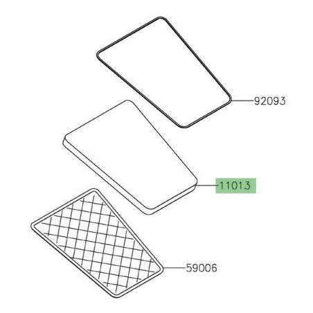 Filtre à air d'origine Kawasaki 110130739 | Moto Shop 35