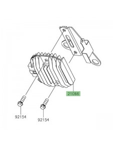 Régulateur de tension d'origine Kawasaki 210660724 | Moto Shop 35