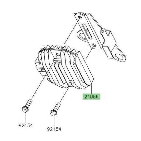 Régulateur de tension d'origine Kawasaki 210660724 | Moto Shop 35