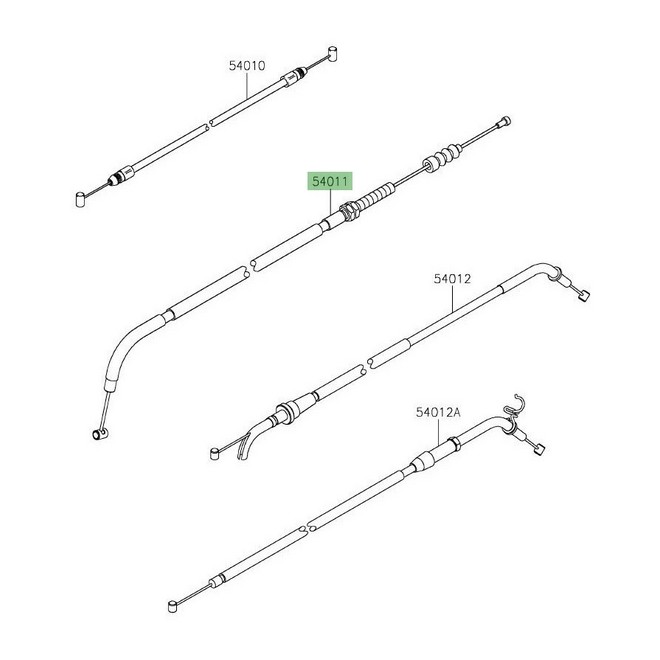 Câble d'embrayage Kawasaki Z125 (2019-2027) | Réf. 540110633