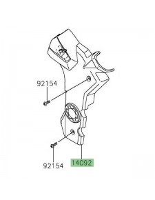 Cache pivot Kawasaki Z125 (2019-2024)