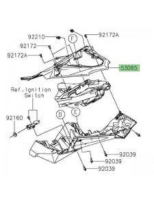 Coque arrière Kawasaki Z125 (2019-2024)