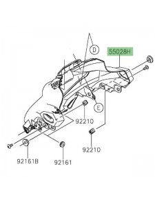 Tête de fourche Kawasaki Z125 (2019-2024) | Réf. 550280546