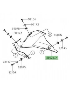 Sabot moteur peint Kawasaki Z125 (2019-2024) | Moto Shop 35