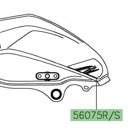 Autocollant décoratif de réservoir Kawasaki Z125 (2019-2022) | Moto Shop 35