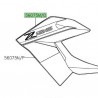Autocollant "Z125" écope de radiateur Kawasaki Z125 (2019-2024)