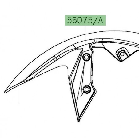 Autocollant décoratif garde-boue avant Kawasaki Z125 (2019-2021)  Moto Shop 35