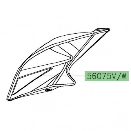 Autocollant décoratif flanc tête de fourche Kawasaki Z125 (2019-2021) | Moto Shop 35