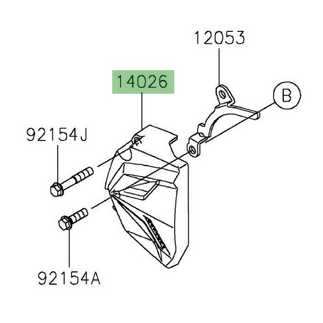 Carter pignon de sortie de boîte Kawasaki Z125 (2019-2024) | Réf. 140260109