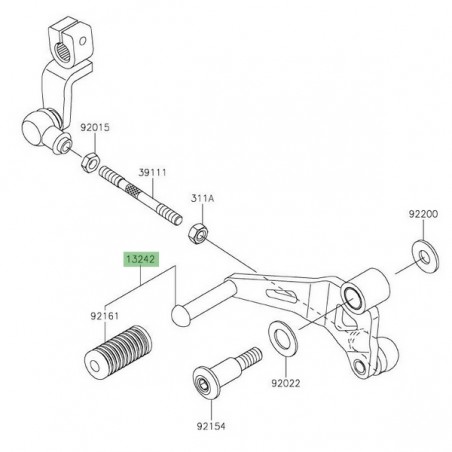 Sélecteur de vitesse Kawasaki 132420159 | Moto Shop 35
