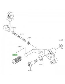 Caoutchouc sélecteur de vitesse Kawasaki Z125 (2019-2021) | Réf. 921612089