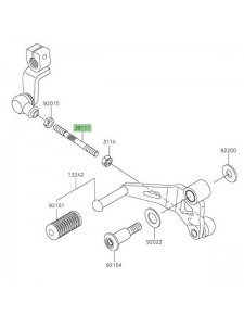 Tige sélecteur de vitesse Kawasaki Z125 (2019-2021) | Réf. 391110320