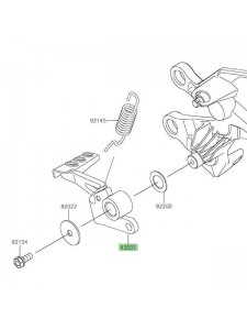 Pédale de frein Kawasaki Z125 (2019-2024) | Réf. 430010726