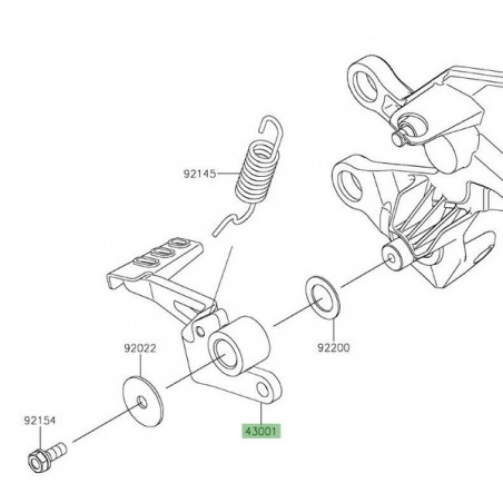 Pédale de frein Kawasaki Z125 (2019-2024) | Réf. 430010726