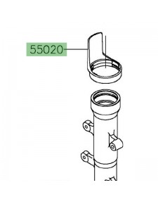 Protection de fourche d'origine Kawasaki 550200925 | Moto Shop 35