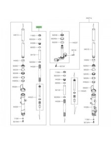 Bras de fourche gauche Kawasaki Z125 (2019-2024) | Réf. 44071147718R