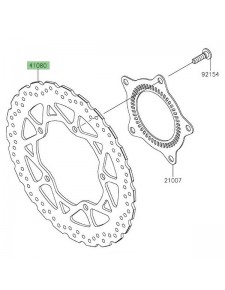 Disque de frein avant Kawasaki Z125 (2019-2024) | Réf. 41080070411H