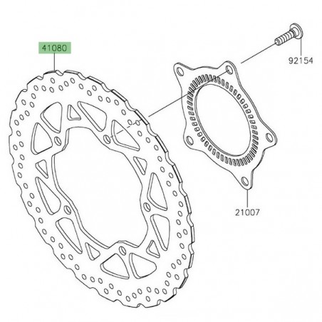 Disque de frein avant Kawasaki Z125 (2019-2024) | Réf. 41080070411H