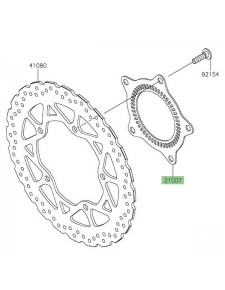 Cible ABS avant Kawasaki Z125 (2019-2024) | Réf. 210070588