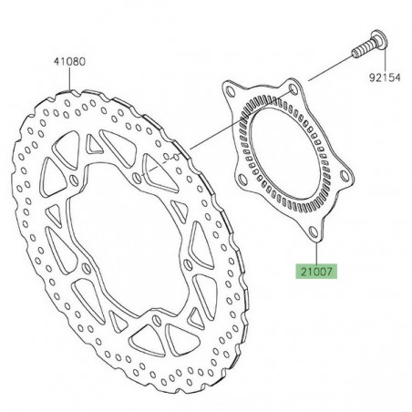 Cible ABS avant Kawasaki Z125 (2019-2024) | Réf. 210070588