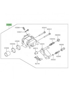 Étrier de frein avant Kawasaki Z125 (2019-2024) | Réf. 43080015425S