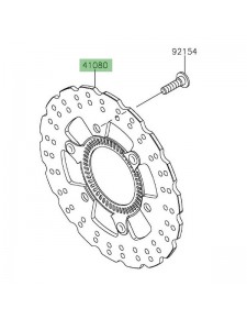 Disque de frein arrière Kawasaki Z125 (2019-2024) | Réf. 41080060111H