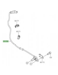 Câble ABS arrière Kawasaki Z125 (2019-2021) | Réf. 211760761