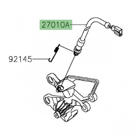 Contacteur de frein arrière Kawasaki Z125 (2019-2024) | Réf. 270100758