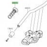 Poignée caoutchouc gauche Kawasaki 460750007