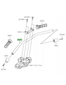 Guidon d'origine Kawasaki Z125 (2019-2024) | Réf. 460030742