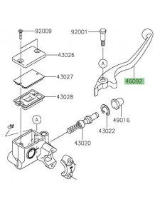 Levier de frein Kawasaki Z125 (2019-2021) | Réf. 460920049