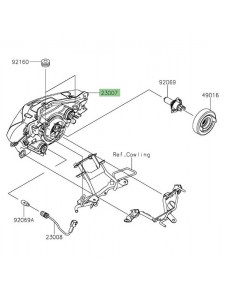 Optique avant Kawasaki Z125 (2019-2024) | Réf. 230070186
