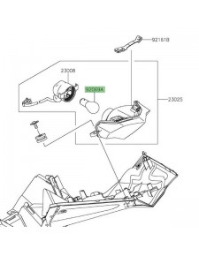 Ampoule feu arrière d'origine Kawasaki Z125 (2019-2021) | Réf. 920691084