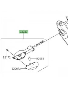 Clignotant arrière gauche Kawasaki Z125 (2019-2024) | Réf. 230370531