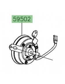 Ventilateur d'origine Kawasaki Z125 (20192024) | Réf. 595020625