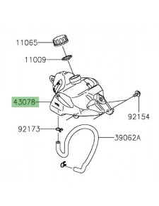 Vase d'expansion d'origine Kawasaki Z125 (2019-2024) | Réf. 430780570