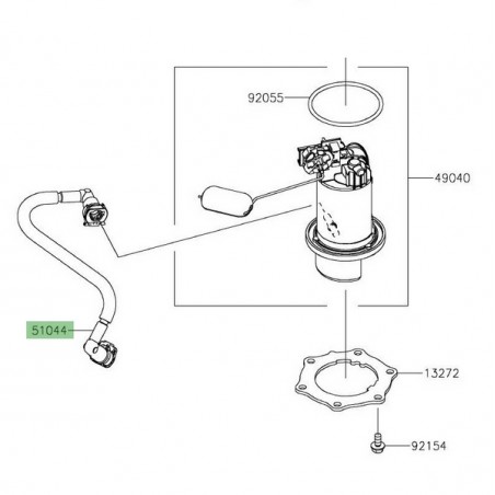 Durite d'essence Kawasaki 510440900 | Moto Shop 35