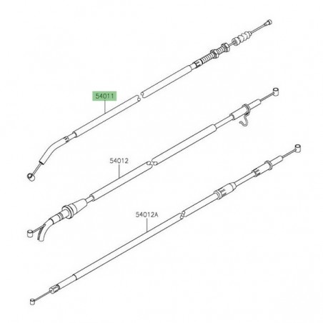 Câble d'embrayage Kawasaki Z400 (2019-2023) | Réf. 540110640