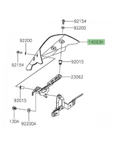 Saute vent d'origine Kawasaki Z400 (2019-2023) | Réf. 140930743