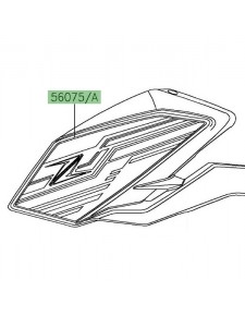 Autocollant décoratif écope de réservoir Kawasaki Z400 (2019-2020) | Moto Shop 35