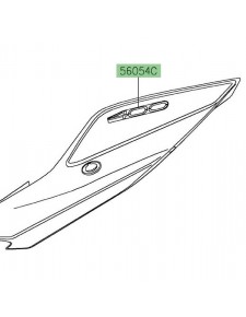Autocollant "400" flanc coque arrière Kawasaki Z400 (2019) | Moto Shop 35