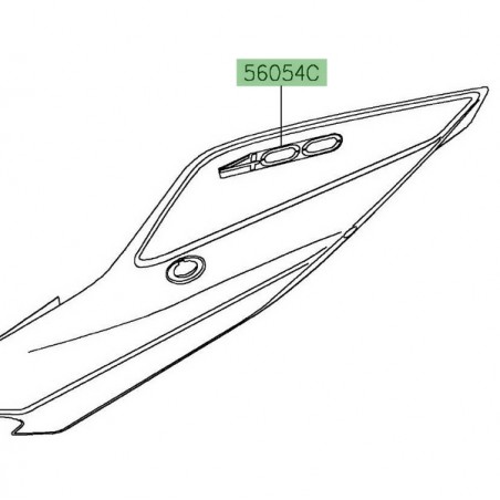 Autocollant "400" flanc coque arrière Kawasaki Z400 (2019) | Moto Shop 35
