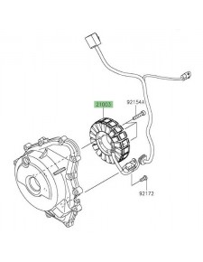 Alternateur d'origine Kawasaki 210030178 | Moto Shop 35