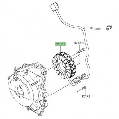 Alternateur d'origine Kawasaki 210030178 | Moto Shop 35