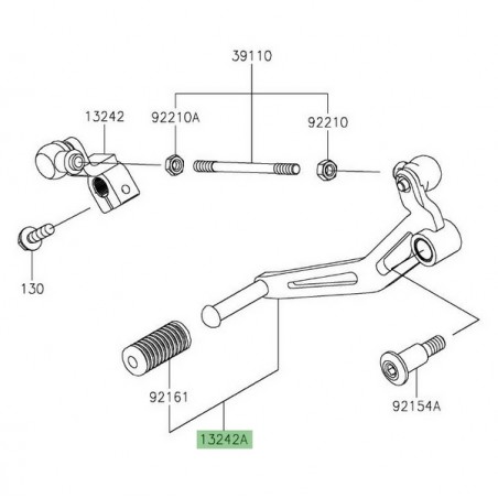 Sélecteur de vitesse Kawasaki 132420146 | Moto Shop 35