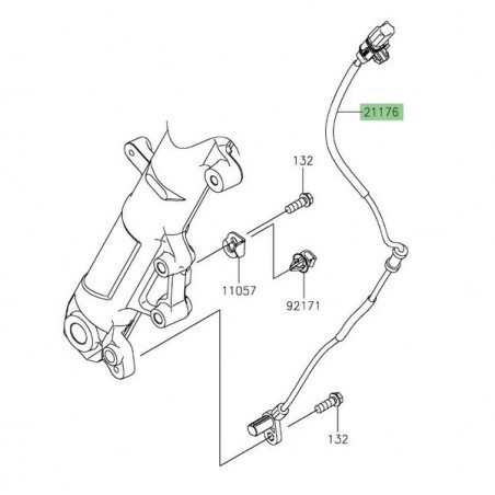 Câble ABS avant Kawasaki Z400 (2019-2023) | Réf. 211760886