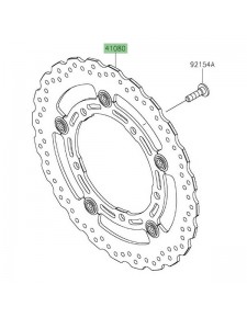 Disque de frein avant Kawasaki Z400 (2019-2023) | Réf. 41080072732L