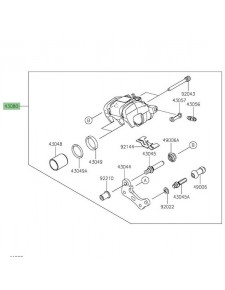 Étrier de frein arrière Kawasaki 430800245DJ | Moto Shop 35